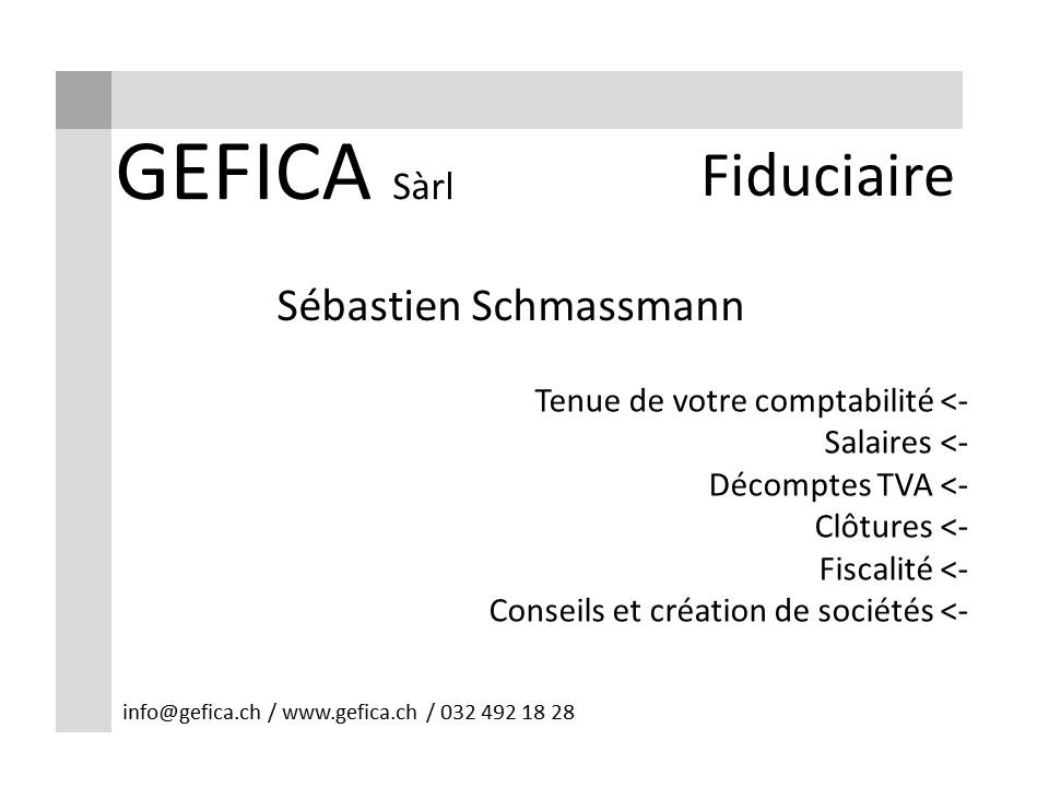 Apéro offert par GEFICA Sàrl