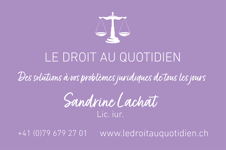 Sandrine Lachat - Le droit au quotidien